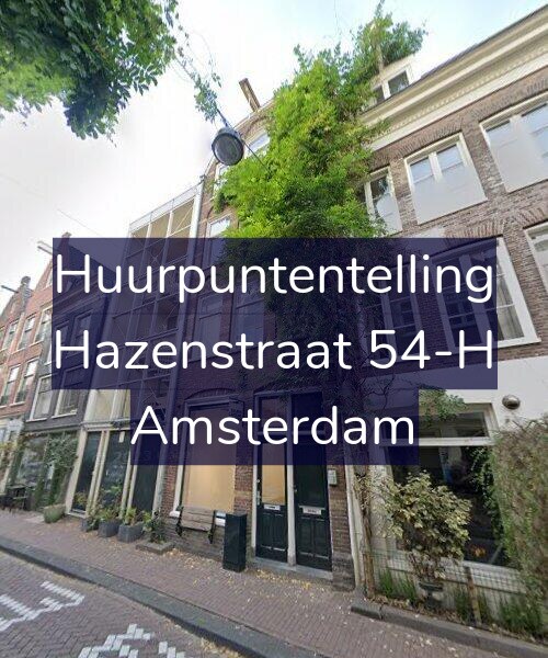 Foto gevel Huurpuntentelling voor Hazenstraat 54-H, Amsterdam