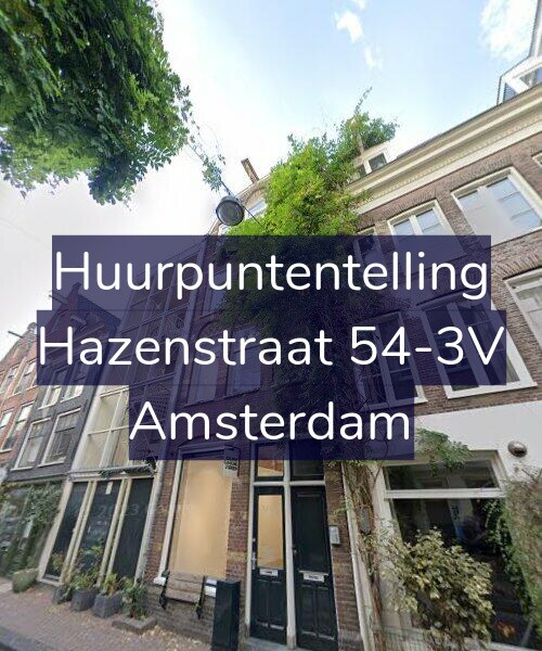 Foto gevel Huurpuntentelling voor Hazenstraat 54-3V, Amsterdam