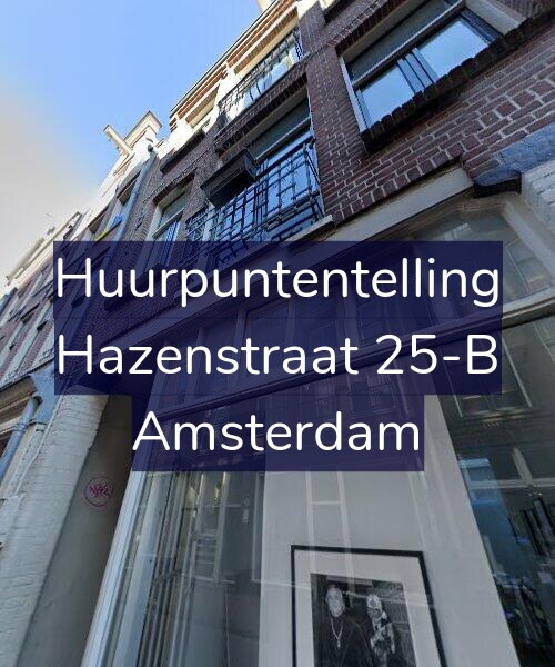 Foto gevel Huurpuntentelling voor Hazenstraat 25-B, Amsterdam