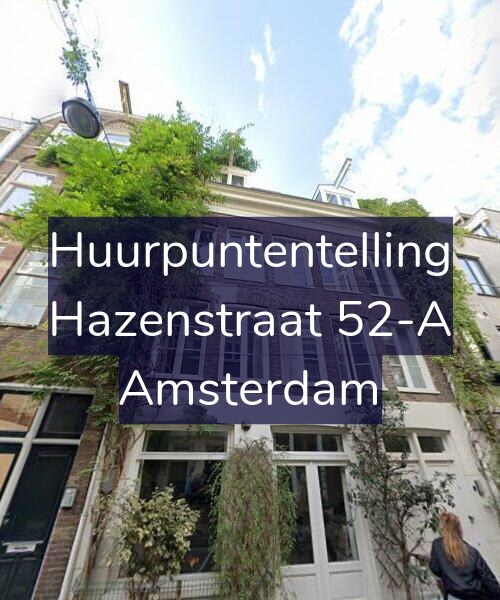 Foto gevel Huurpuntentelling voor Hazenstraat 52-A, Amsterdam