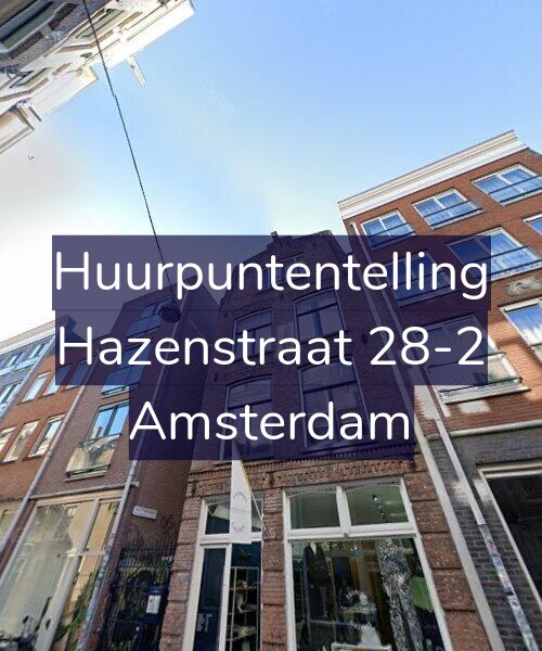 Foto gevel Huurpuntentelling voor Hazenstraat 28-2, Amsterdam