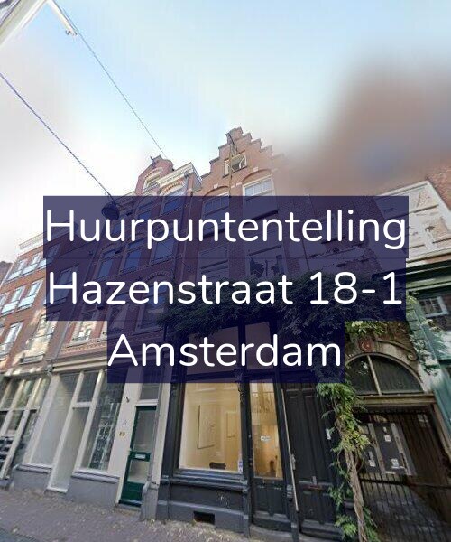 Foto gevel Huurpuntentelling voor Hazenstraat 18-1, Amsterdam