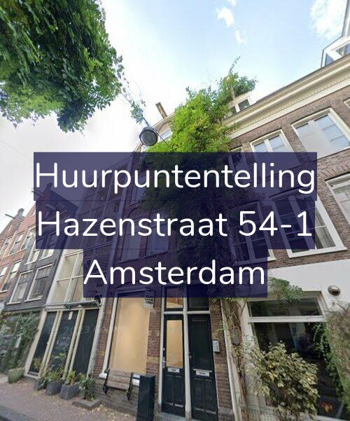 Foto gevel Huurpuntentelling voor Hazenstraat 54-1, Amsterdam