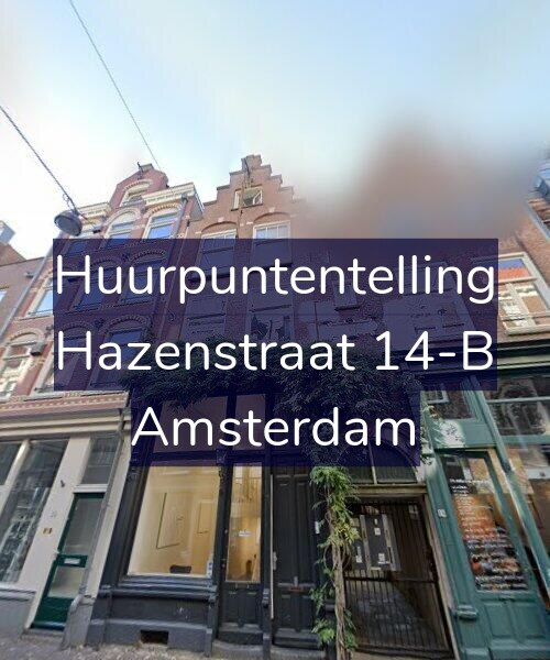 Foto gevel Huurpuntentelling voor Hazenstraat 14-B, Amsterdam