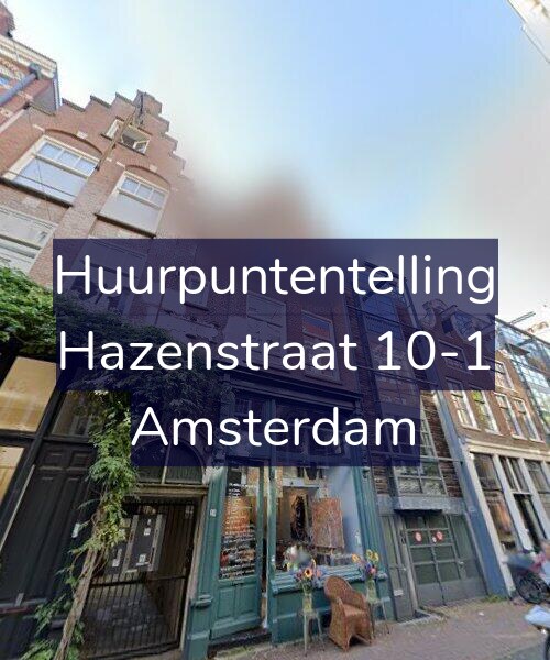 Foto gevel Huurpuntentelling voor Hazenstraat 10-1, Amsterdam