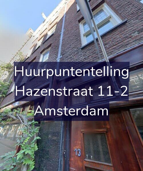 Foto gevel Huurpuntentelling voor Hazenstraat 11-2, Amsterdam