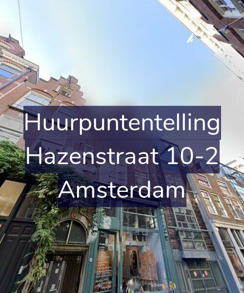 Foto gevel Huurpuntentelling voor Hazenstraat 10-2, Amsterdam