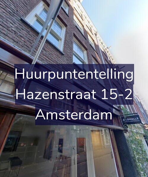 Foto gevel Huurpuntentelling voor Hazenstraat 15-2, Amsterdam