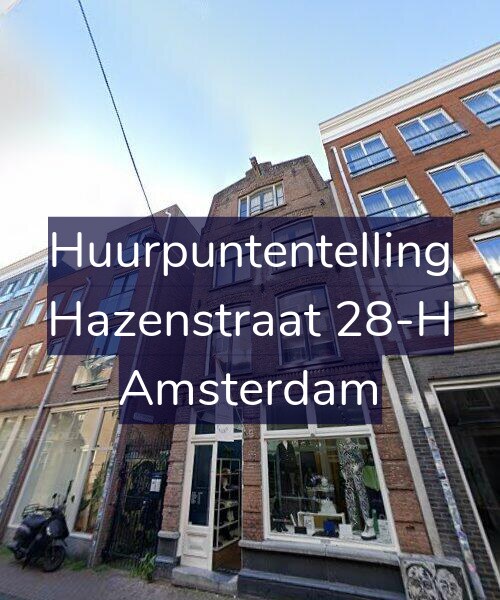 Foto gevel Huurpuntentelling voor Hazenstraat 28-H, Amsterdam