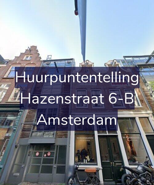 Foto gevel Huurpuntentelling voor Hazenstraat 6-B, Amsterdam
