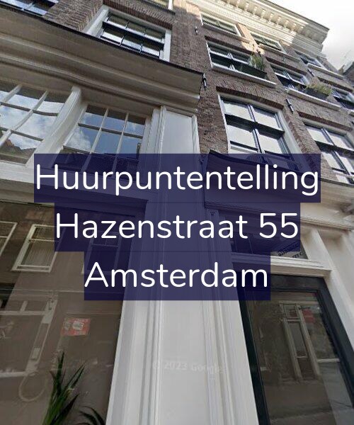 Foto gevel Huurpuntentelling voor Hazenstraat 55, Amsterdam