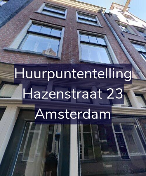 Foto gevel Huurpuntentelling voor Hazenstraat 23, Amsterdam