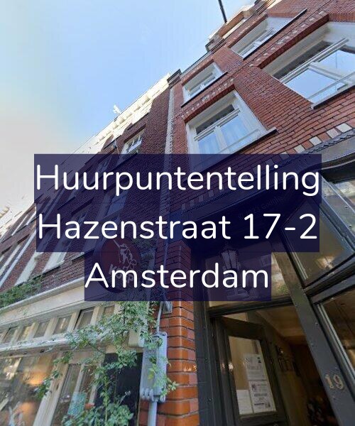 Foto gevel Huurpuntentelling voor Hazenstraat 17-2, Amsterdam