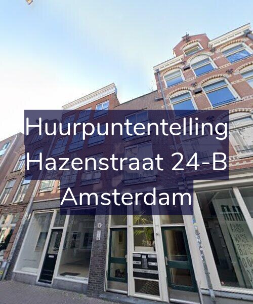 Foto gevel Huurpuntentelling voor Hazenstraat 24-B, Amsterdam