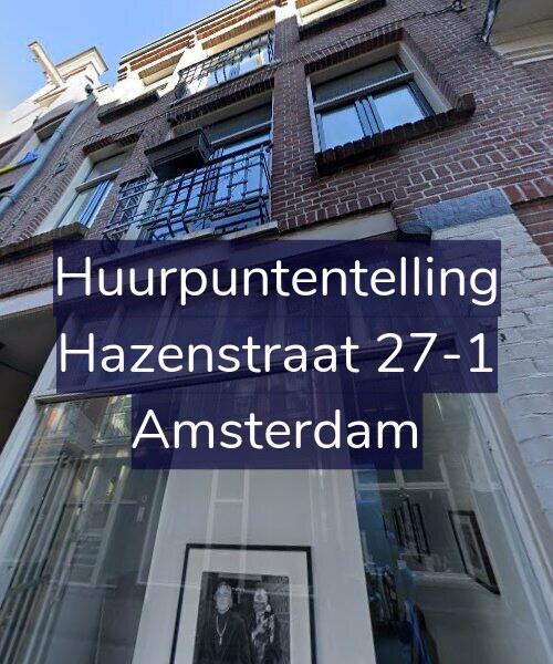Foto gevel Huurpuntentelling voor Hazenstraat 27-1, Amsterdam