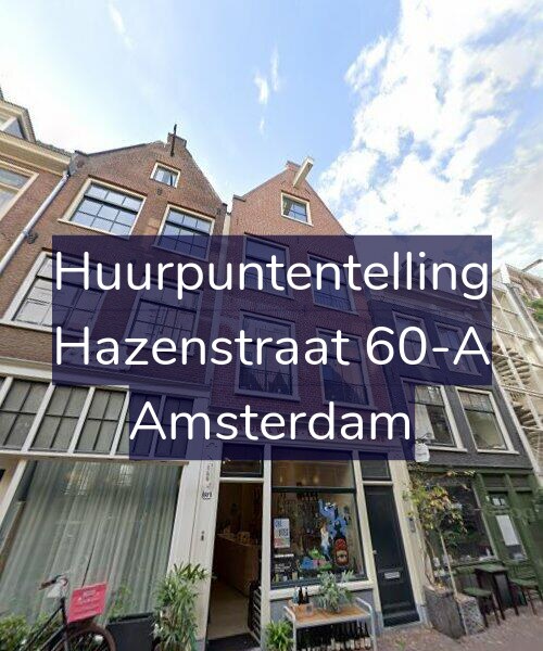 Foto gevel Huurpuntentelling voor Hazenstraat 60-A, Amsterdam