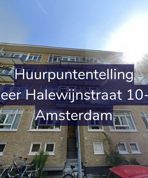 Foto gevel Huurpuntentelling voor Heer Halewijnstraat 10-1, Amsterdam