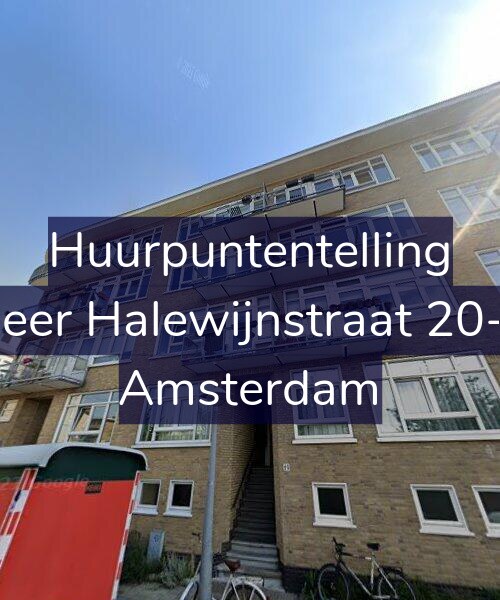 Foto gevel Huurpuntentelling voor Heer Halewijnstraat 20-1, Amsterdam