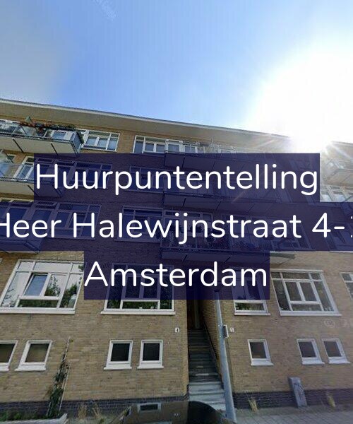 Foto gevel Huurpuntentelling voor Heer Halewijnstraat 4-1, Amsterdam