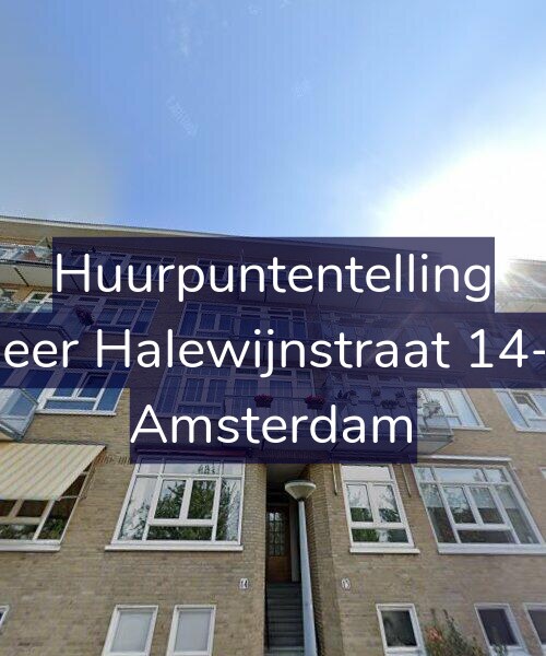 Foto gevel Huurpuntentelling voor Heer Halewijnstraat 14-2, Amsterdam
