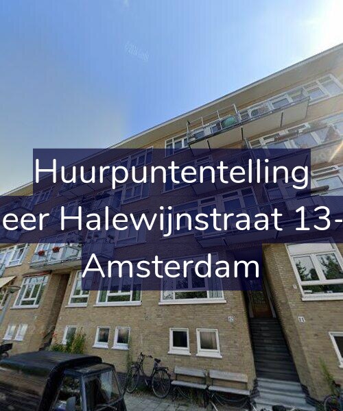 Foto gevel Huurpuntentelling voor Heer Halewijnstraat 13-1, Amsterdam