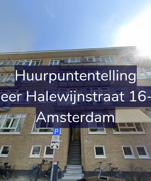 Foto gevel Huurpuntentelling voor Heer Halewijnstraat 16-1, Amsterdam