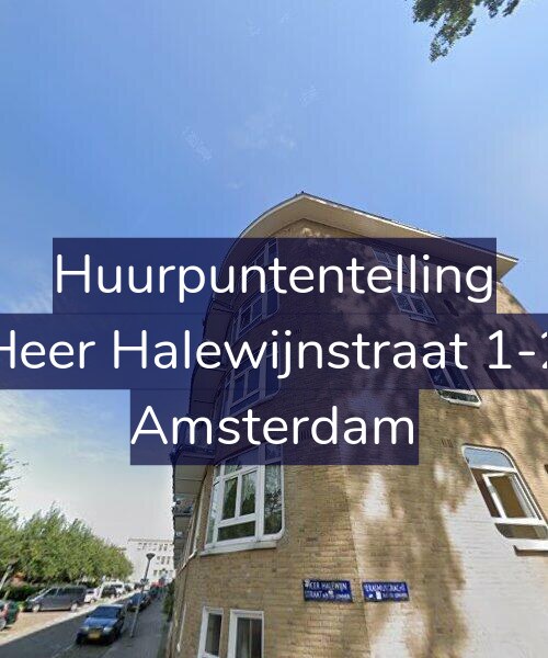 Foto gevel Huurpuntentelling voor Heer Halewijnstraat 1-2, Amsterdam