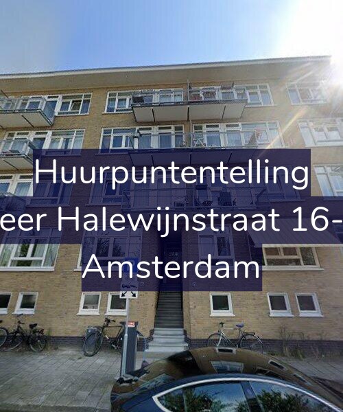 Foto gevel Huurpuntentelling voor Heer Halewijnstraat 16-H, Amsterdam