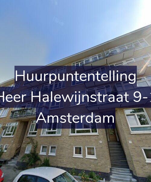 Foto gevel Huurpuntentelling voor Heer Halewijnstraat 9-1, Amsterdam