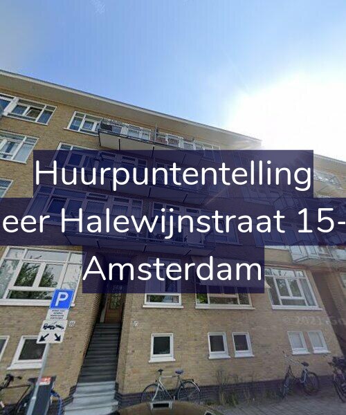 Foto gevel Huurpuntentelling voor Heer Halewijnstraat 15-1, Amsterdam