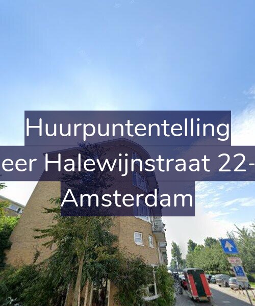 Foto gevel Huurpuntentelling voor Heer Halewijnstraat 22-3, Amsterdam