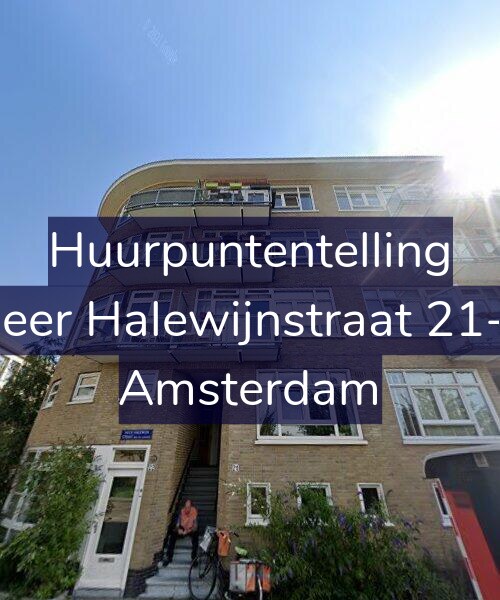 Foto gevel Huurpuntentelling voor Heer Halewijnstraat 21-1, Amsterdam