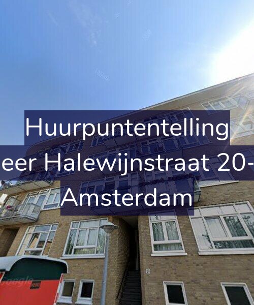 Foto gevel Huurpuntentelling voor Heer Halewijnstraat 20-3, Amsterdam