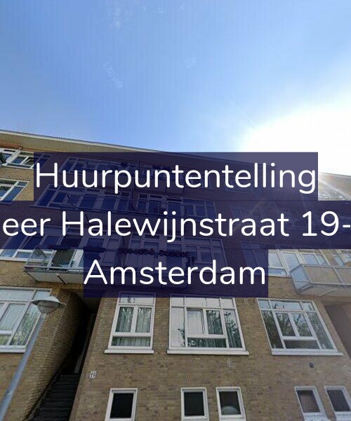 Foto gevel Huurpuntentelling voor Heer Halewijnstraat 19-3, Amsterdam