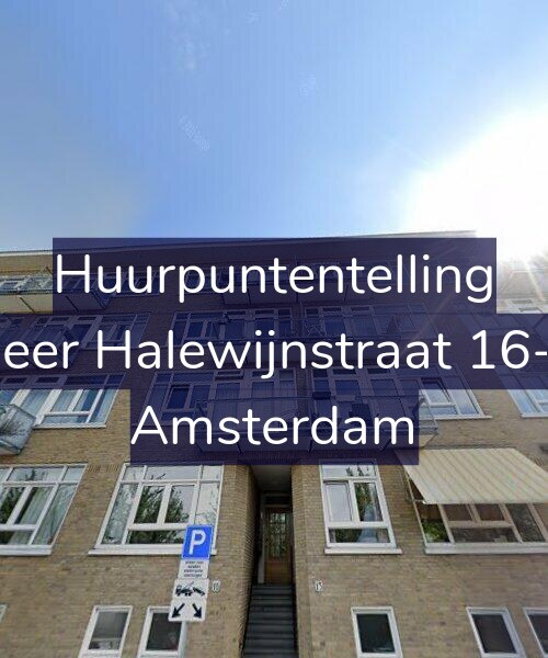 Foto gevel Huurpuntentelling voor Heer Halewijnstraat 16-2, Amsterdam