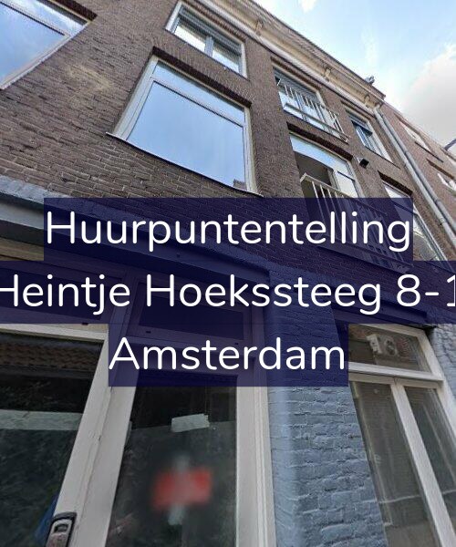 Foto gevel Huurpuntentelling voor Heintje Hoekssteeg 8-1, Amsterdam