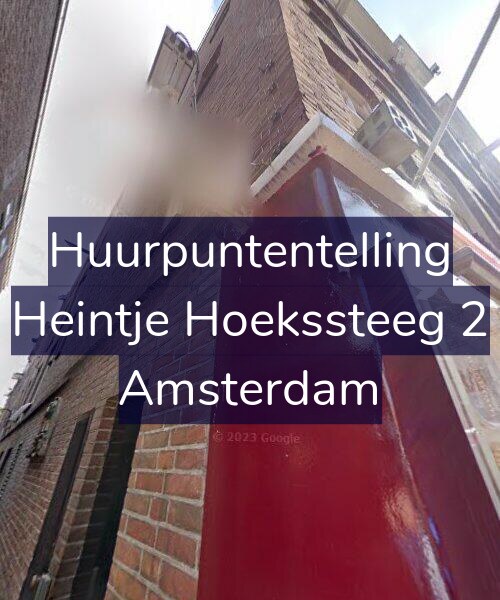Foto gevel Huurpuntentelling voor Heintje Hoekssteeg 2, Amsterdam