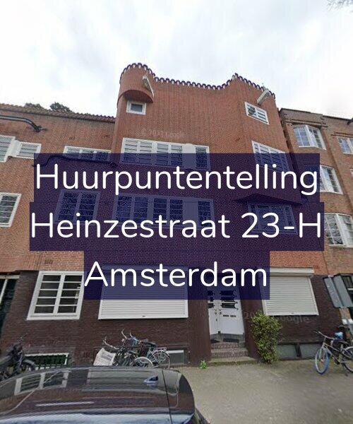 Foto gevel Huurpuntentelling voor Heinzestraat 23-H, Amsterdam