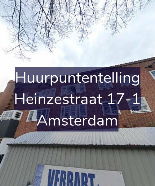 Foto gevel Huurpuntentelling voor Heinzestraat 17-1, Amsterdam