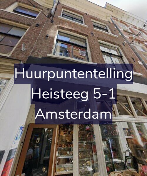 Foto gevel Huurpuntentelling voor Heisteeg 5-1, Amsterdam