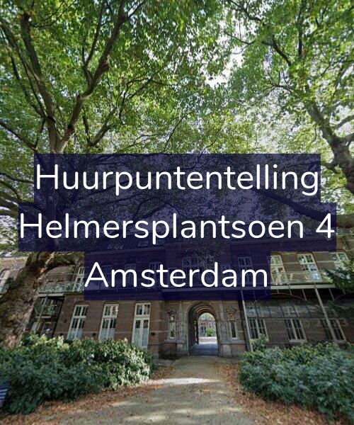 Foto gevel Huurpuntentelling voor Helmersplantsoen 4, Amsterdam