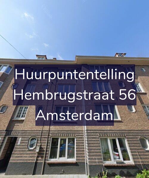 Foto gevel Huurpuntentelling voor Hembrugstraat 56, Amsterdam