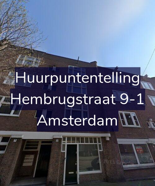 Foto gevel Huurpuntentelling voor Hembrugstraat 9-1, Amsterdam