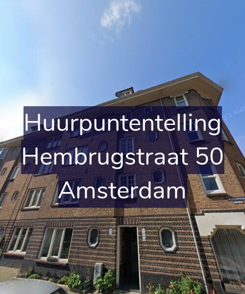 Foto gevel Huurpuntentelling voor Hembrugstraat 50, Amsterdam