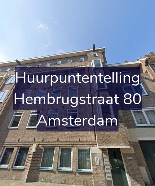 Foto gevel Huurpuntentelling voor Hembrugstraat 80, Amsterdam