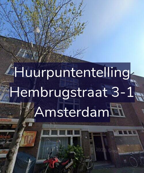 Foto gevel Huurpuntentelling voor Hembrugstraat 3-1, Amsterdam