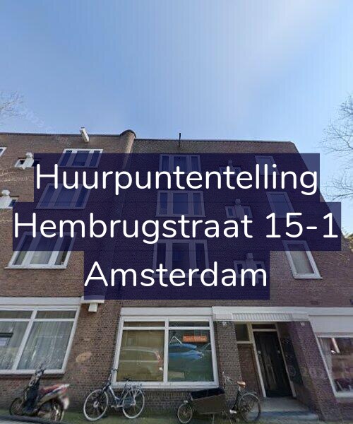 Foto gevel Huurpuntentelling voor Hembrugstraat 15-1, Amsterdam