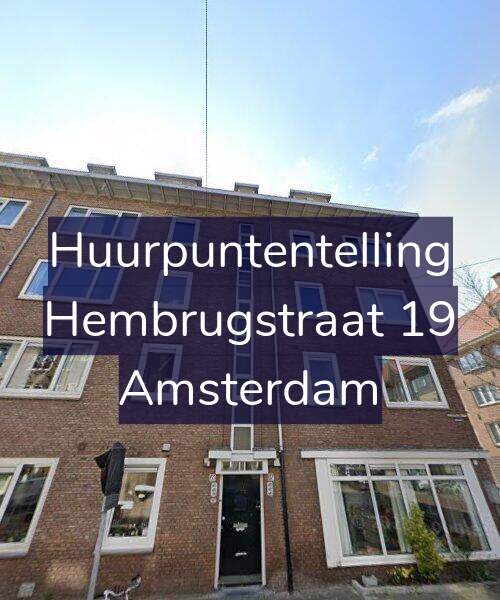 Foto gevel Huurpuntentelling voor Hembrugstraat 19, Amsterdam