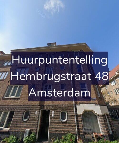 Foto gevel Huurpuntentelling voor Hembrugstraat 48, Amsterdam