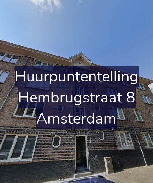 Foto gevel Huurpuntentelling voor Hembrugstraat 8, Amsterdam